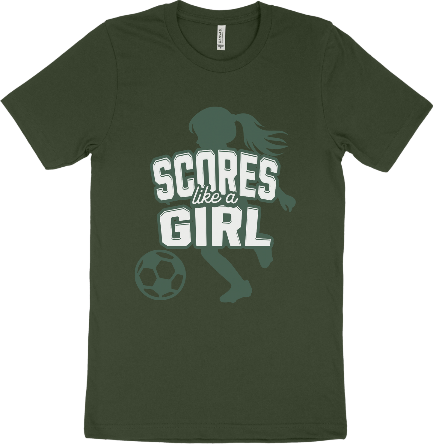 "Scores Like A Girl" T-shirt.