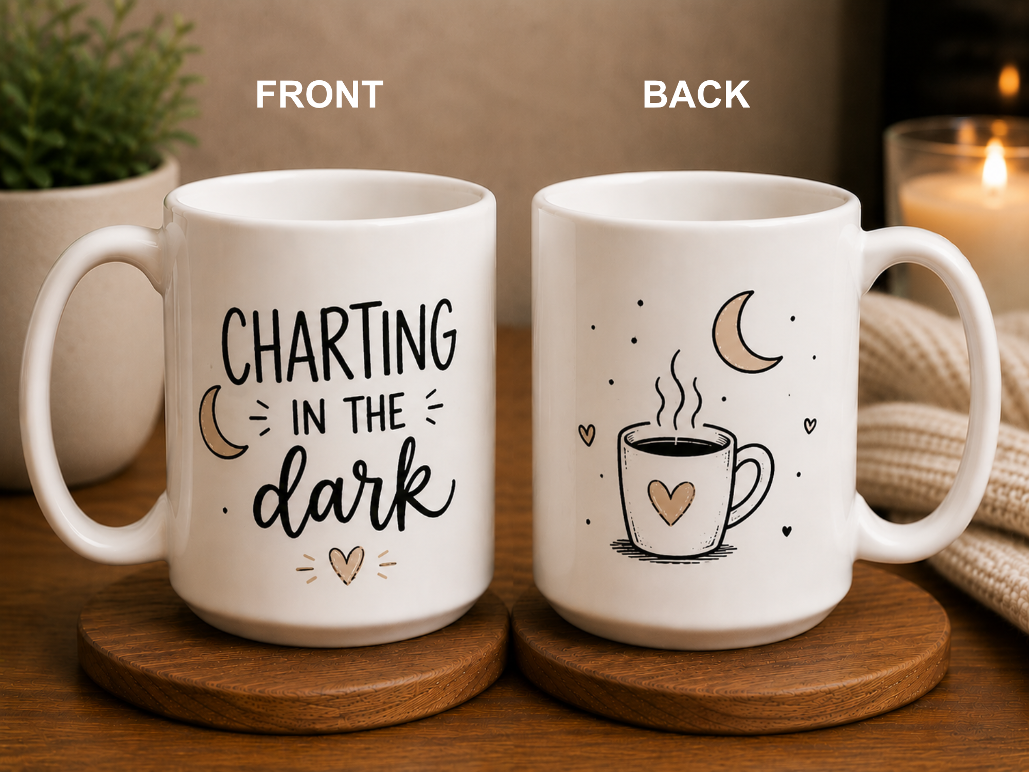 Charting in the Dark Nurse Mug