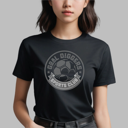 "Goal Diggers Sports Club" T-shirt.