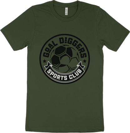 "Goal Diggers Sports Club" T-shirt.
