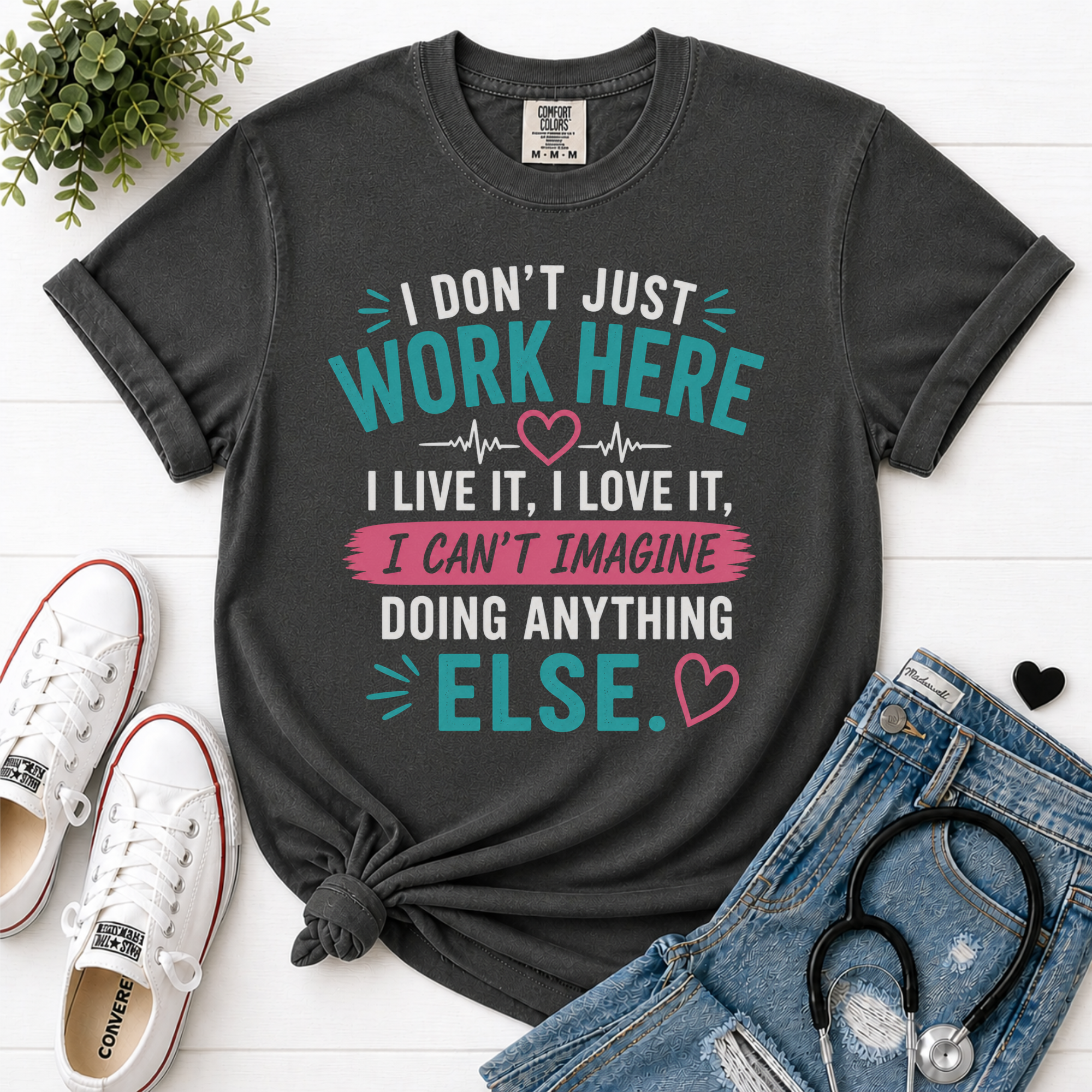I Dont Just Work Here flatlay Pepper