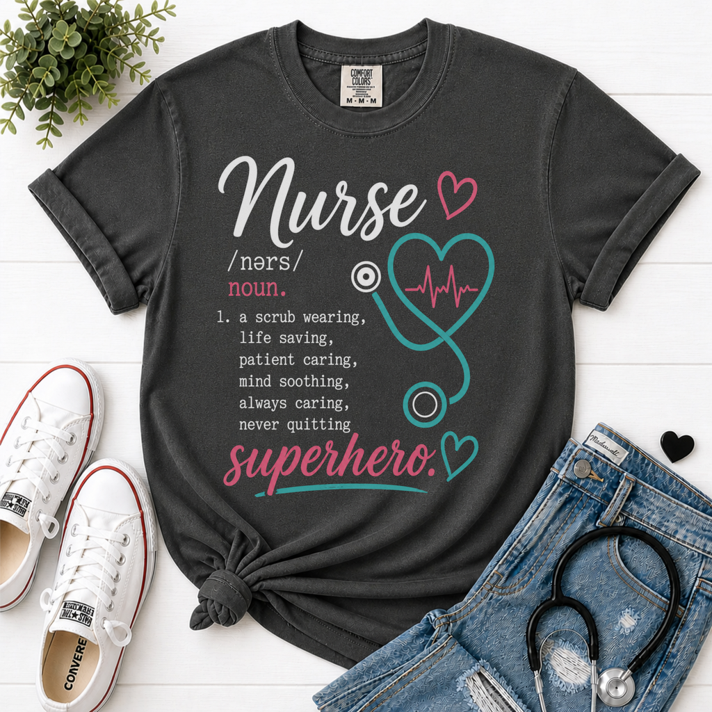 Nurse Superhero flatlay Pepper