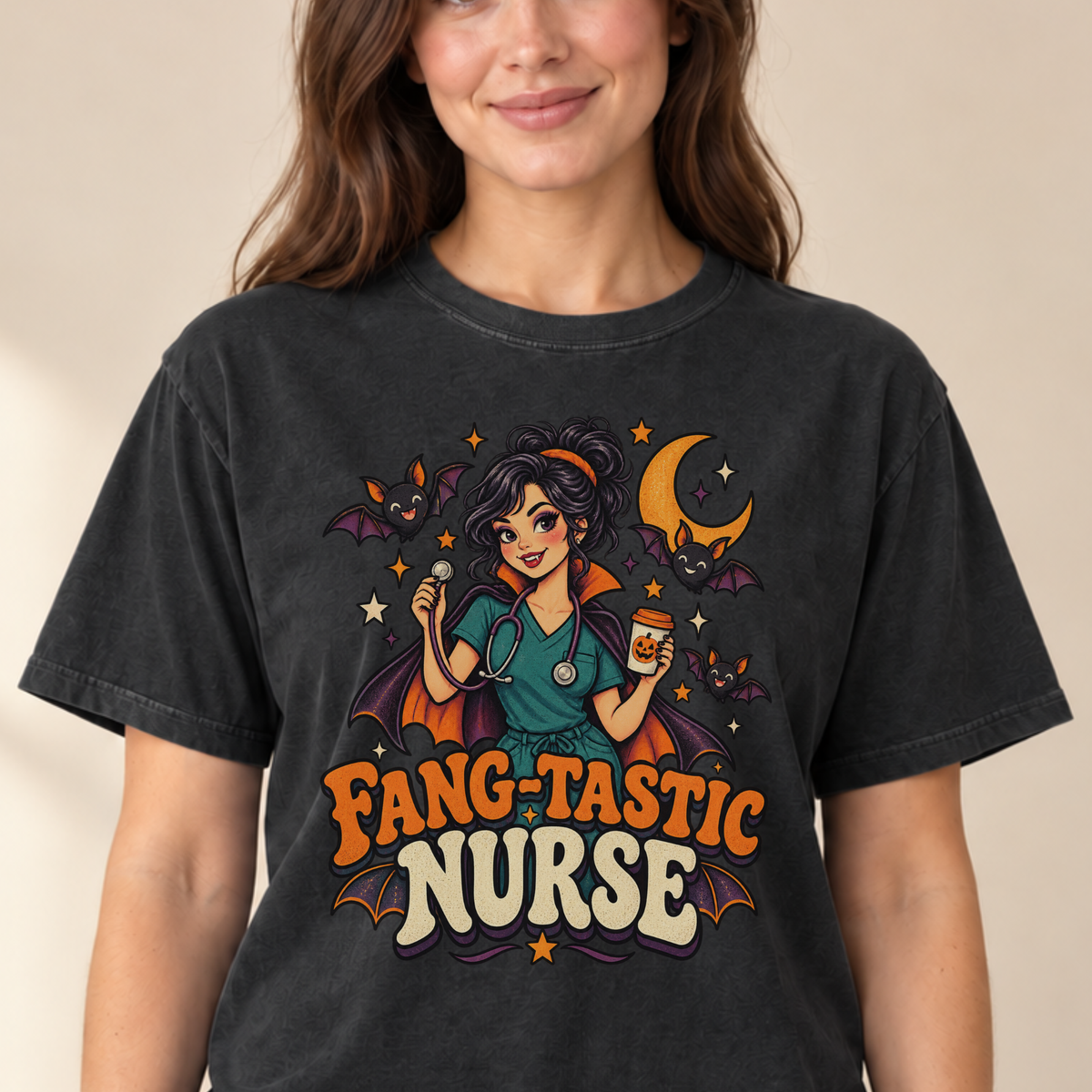 Fang-Tastic Nurse tee Black