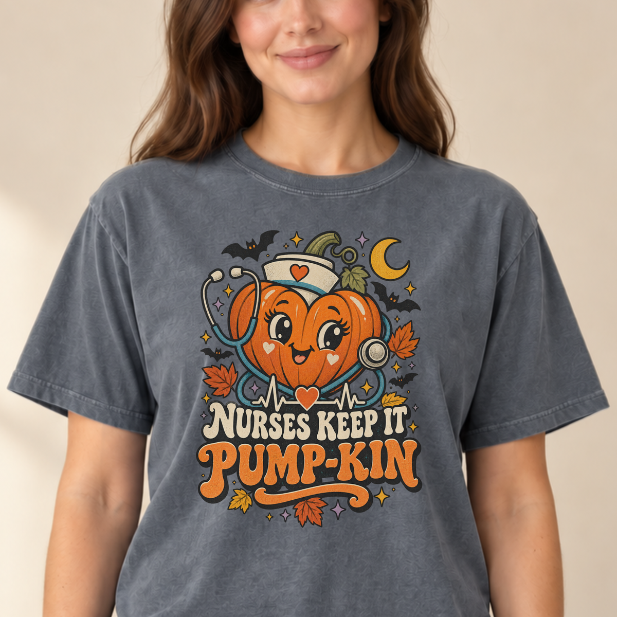 Nurses Keep It Pump-Kin tee Pepper