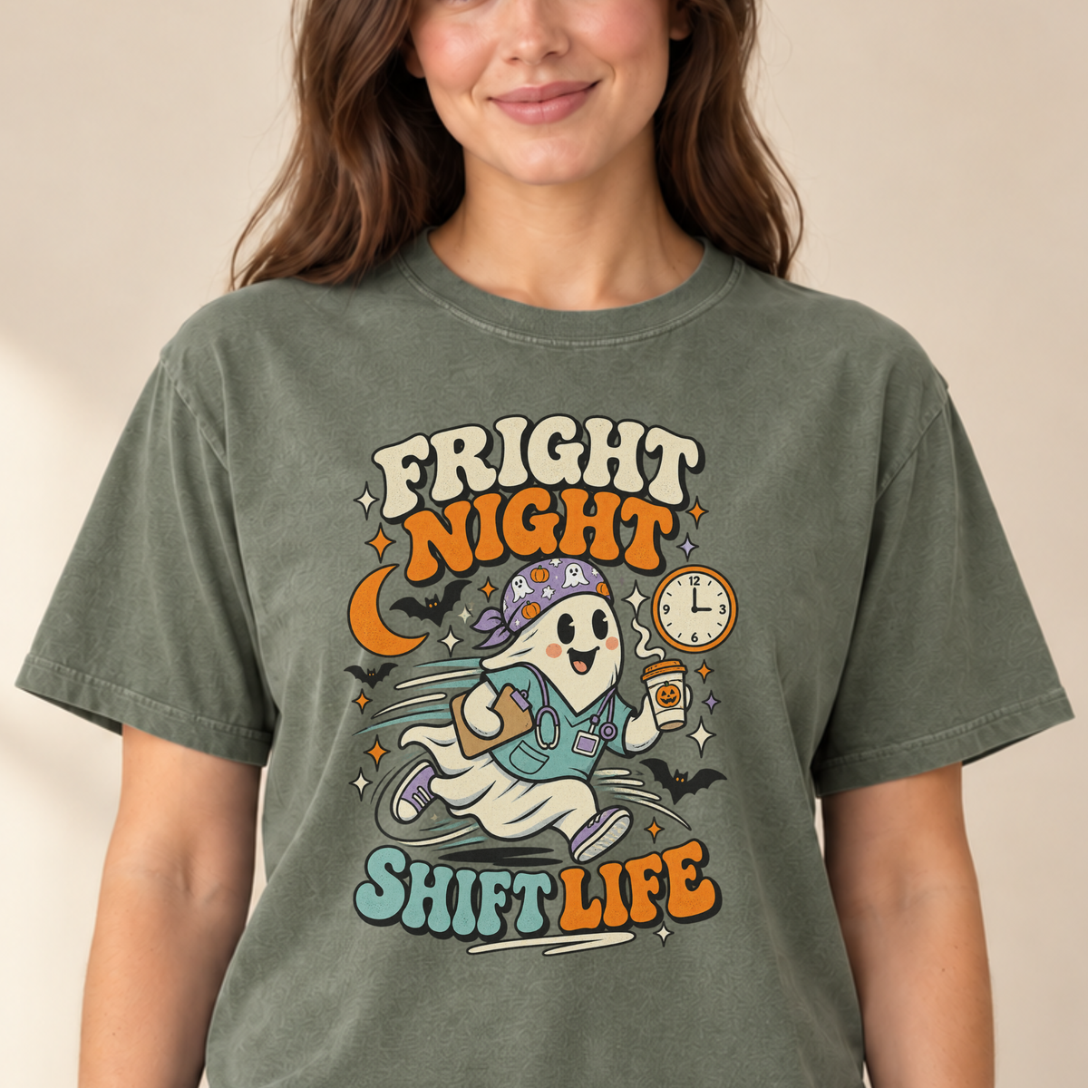 Fright Night Shift Life tee Moss