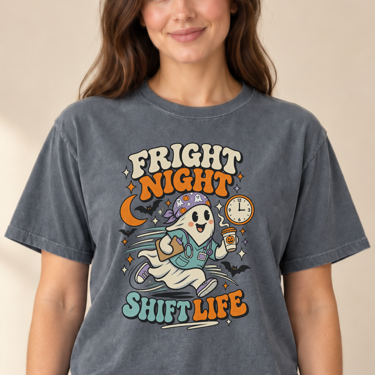 Fright Night Shift Life tee Pepper