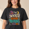 Wicked Good Nurse tee Black