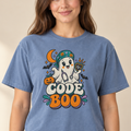 Code Boo nurse tee Blue Jean