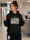 Proud Filipino Nurse Hoodie in Black