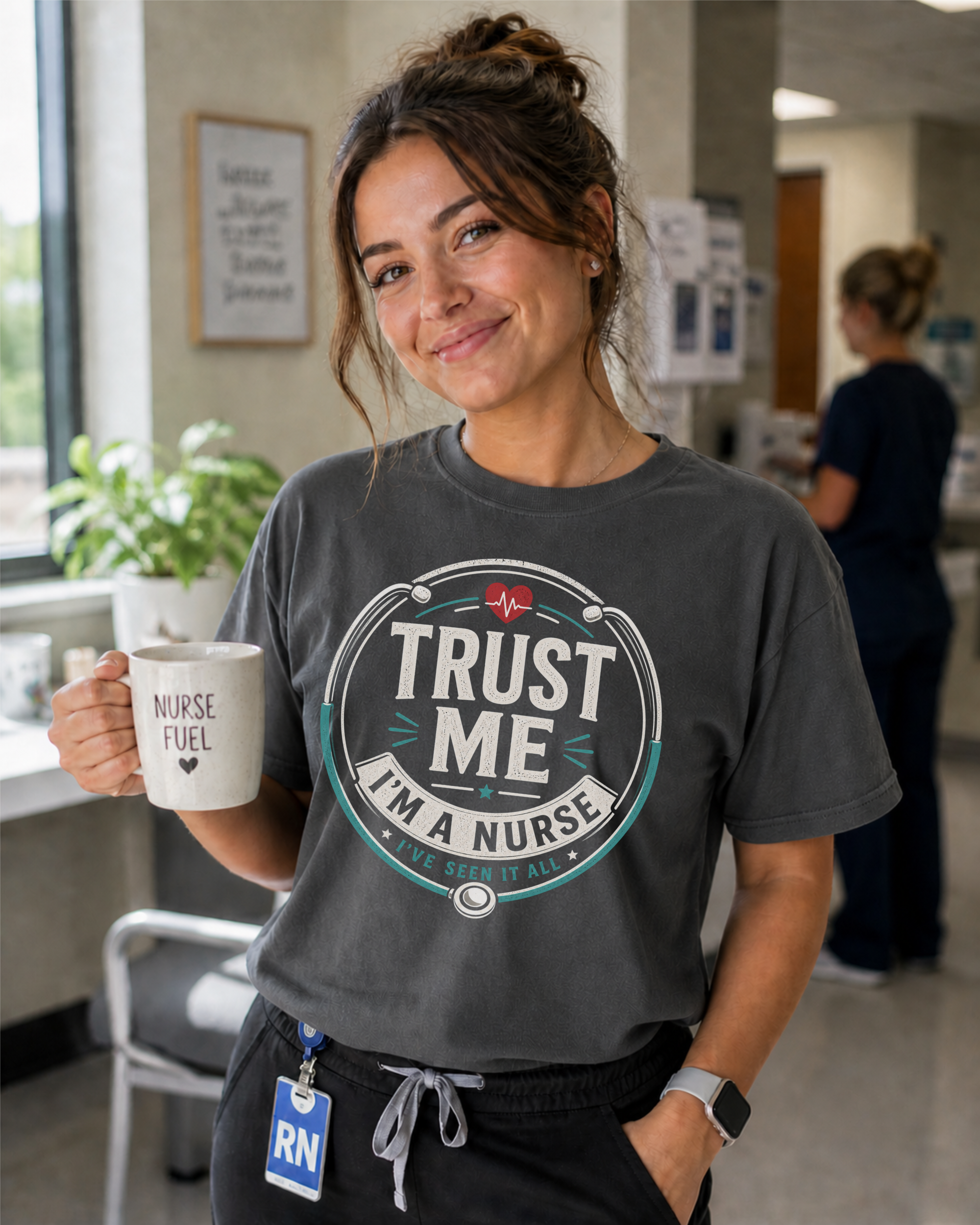 Trust Me Im a Nurse tee Pepper